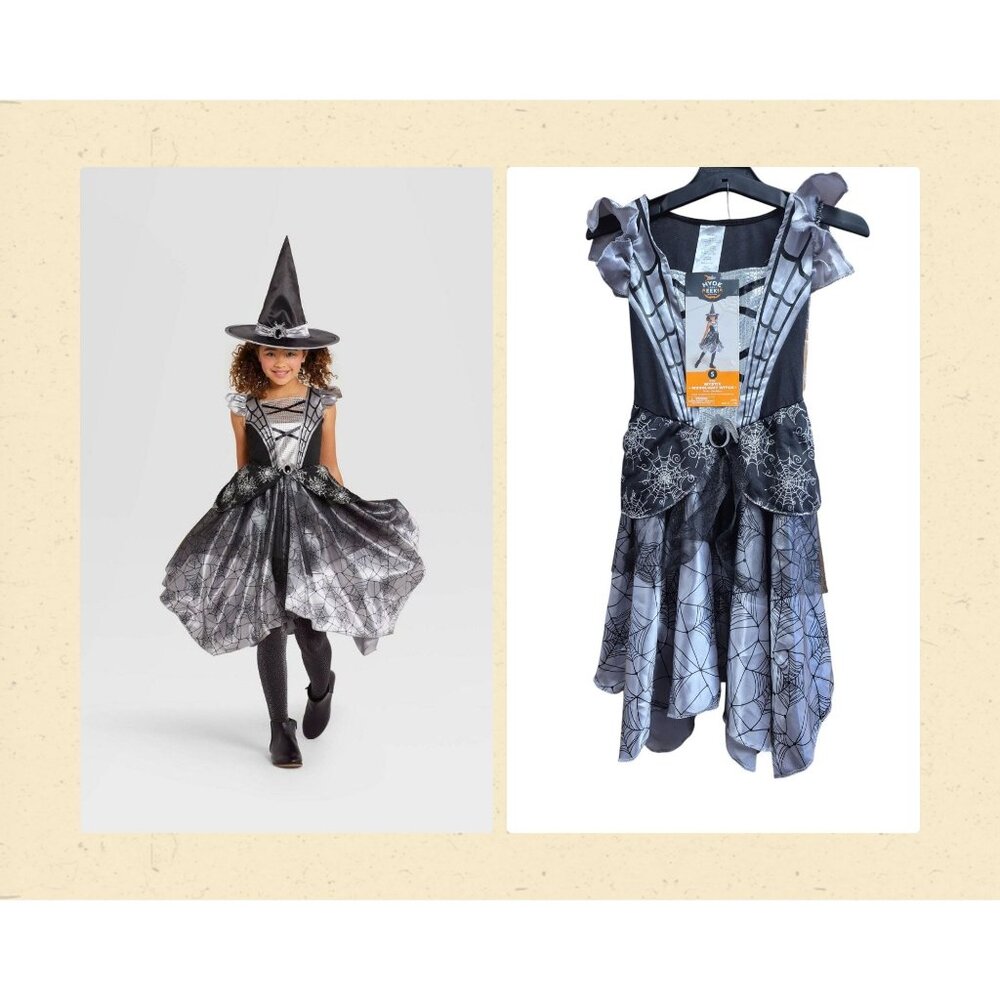 Kids Mystic Moonlight Witch Halloween Costume Dress W/ Headpiece Hyde & EEK! Bou